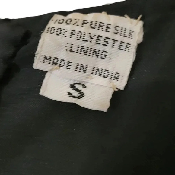 Vintage Scala 1990s Silk Beaded Sequins Evening Cocktail Dress Small - Picture 7 of 7